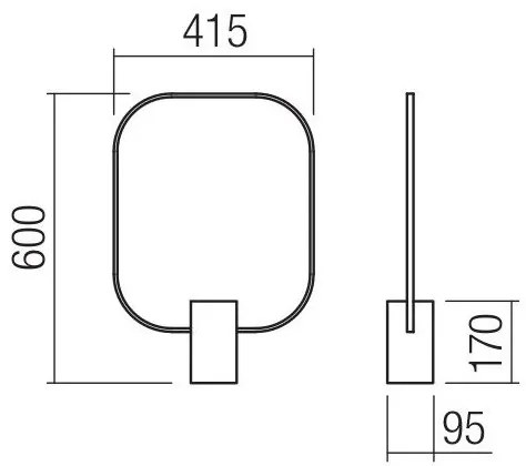 Redo 01-1227 - LED dimmelhető asztali lámpa DOM LED/21W/230V fekete