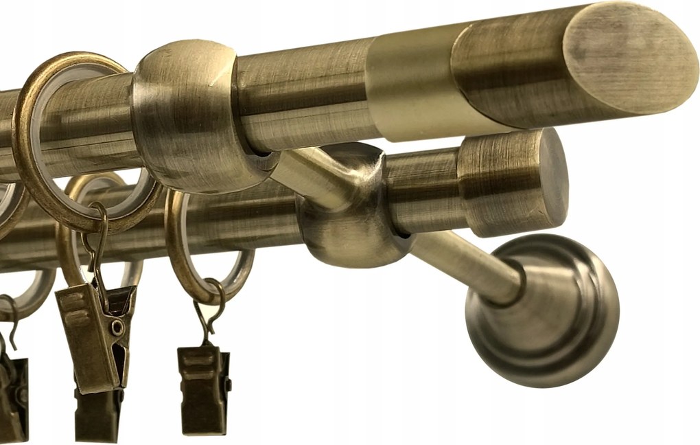 Fém Függönykarnis fi16+16 falco Arany Antik 140cm galvanizált