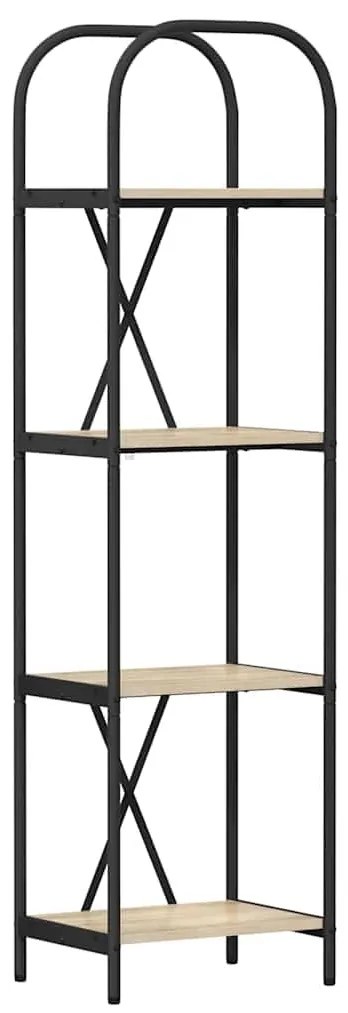 Könyvespolc sonoma tölgy 40 x 30 x 146 cm Faanyag