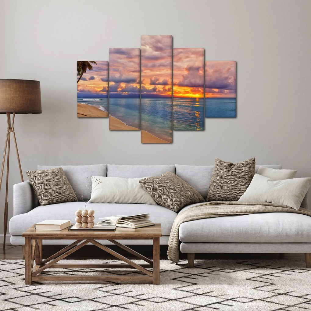 Kép - Naplemente a tengerparton (150x105 cm)