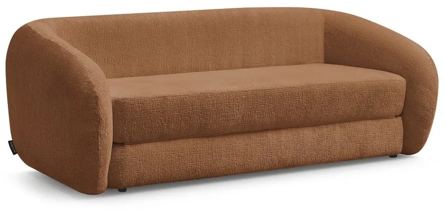 Téglavörös zsenília kinyitható kanapé 228 cm Neyo – Bobochic Paris