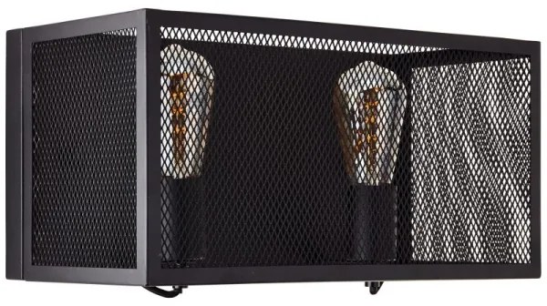 Brilliant - Fali lámpa MAZE 2xE27/40W/230V fekete