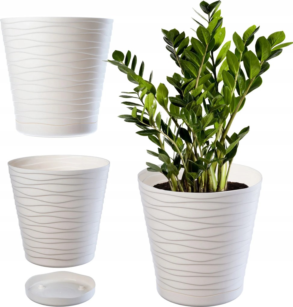 Virágtartó 17 cm Fedő Virágtartó Állvánnyal Műanyag