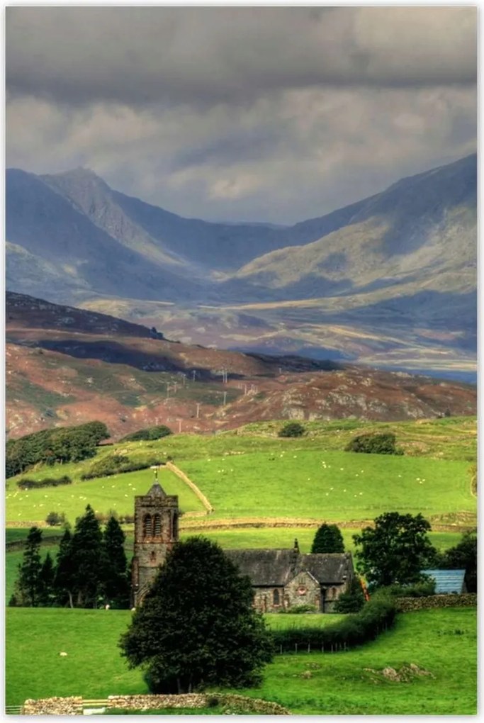 Poszterek 80x120 Hegyi tájkép