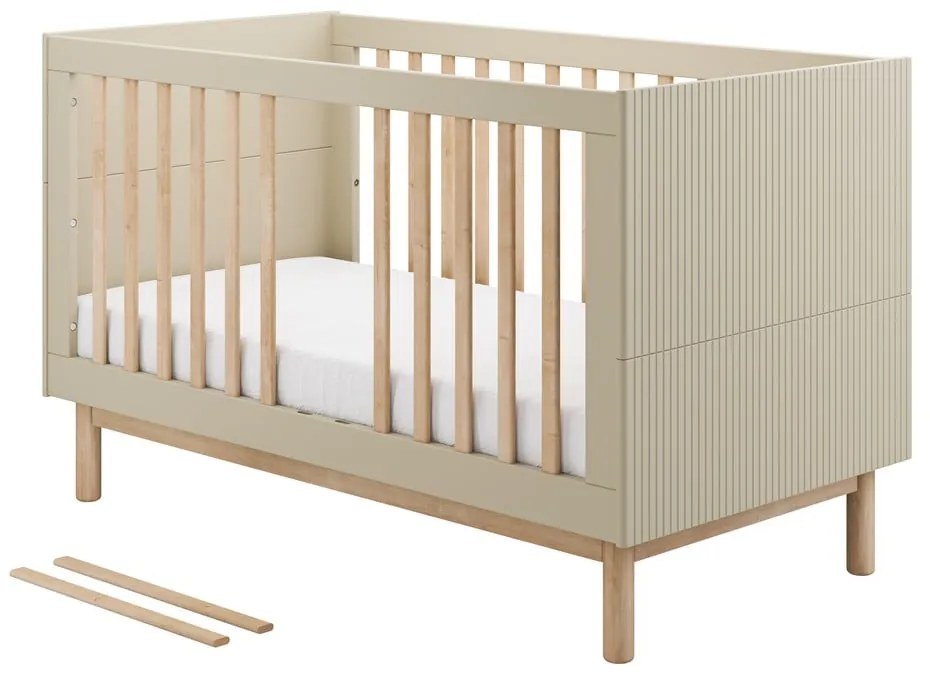 Krémszínű babaágy 70x140 cm Miloo – Pinio