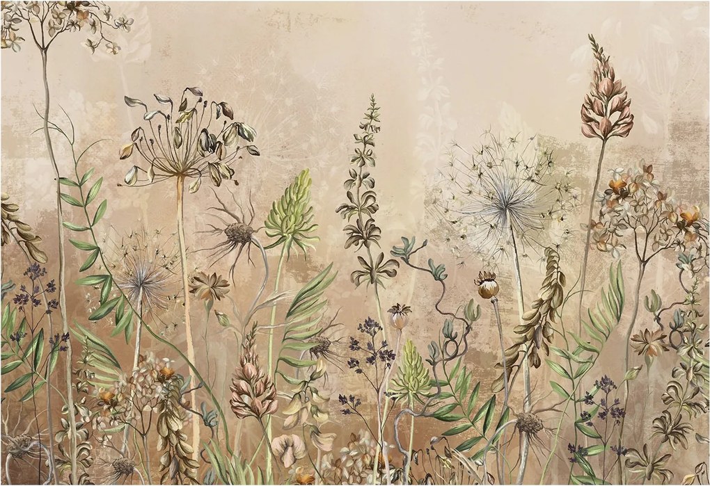 Fali fotótapéta előszoba konyhába Rusztikus virágok 152x104 Ragasztó