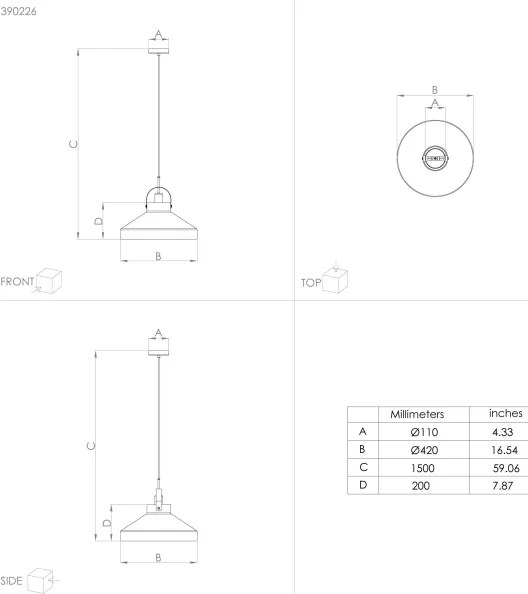 Eglo 390226 - Csillár zsinóron ESTEPONA 1xE27/40W/230V szürke