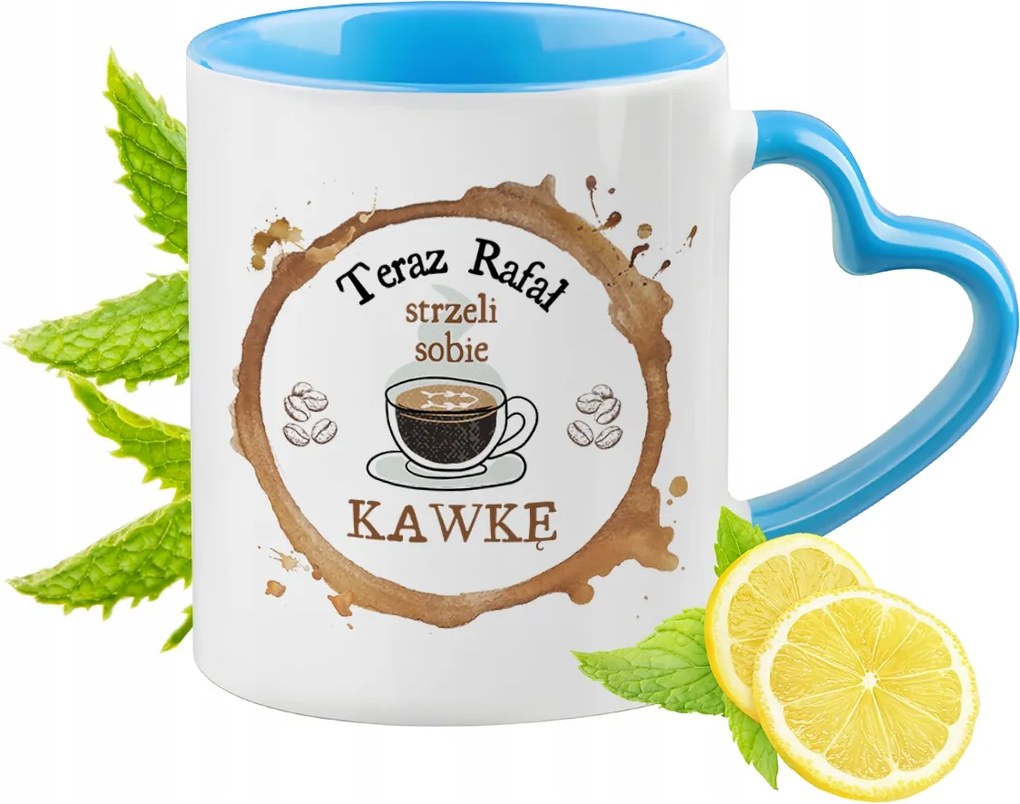 Raffaelnek Kék Bögre Szív Alakú Füllel Ajándék