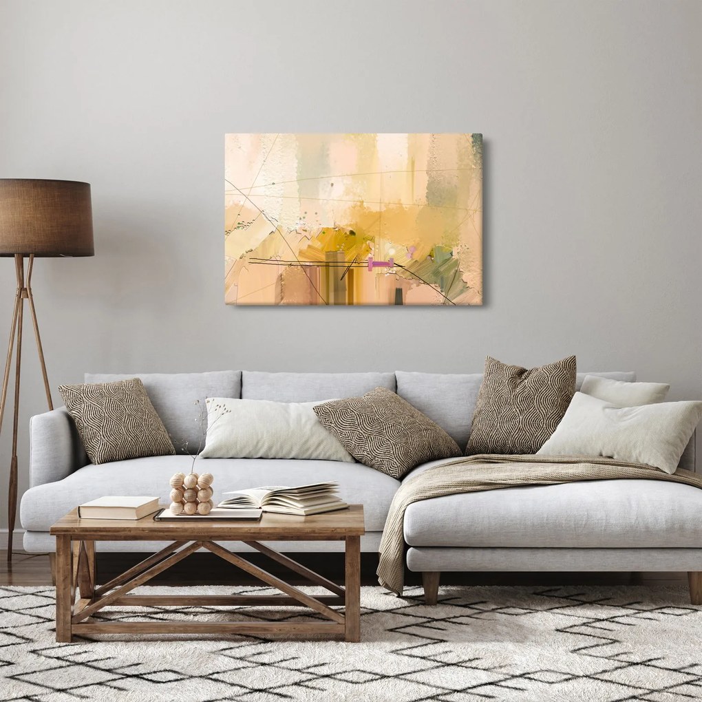 Kép - absztrakció, olajfestmény (90x60 cm)