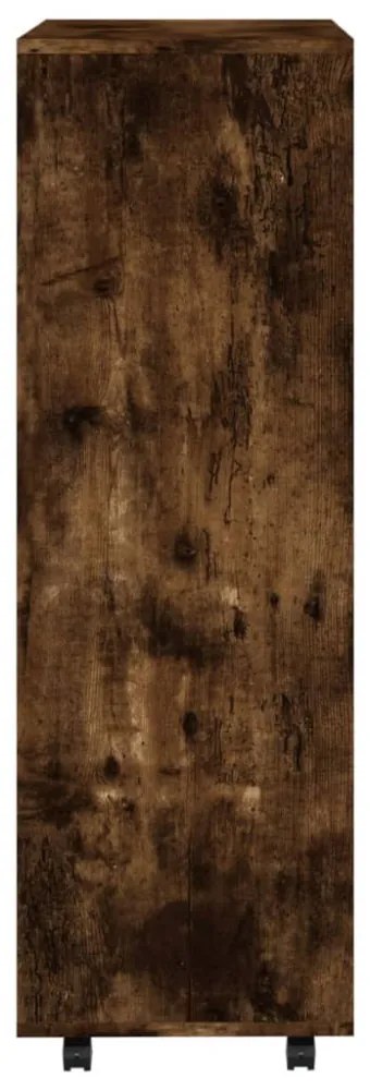 füstös tölgyszínű szerelt fa ruhásszekrény 80 x 40 x 110 cm
