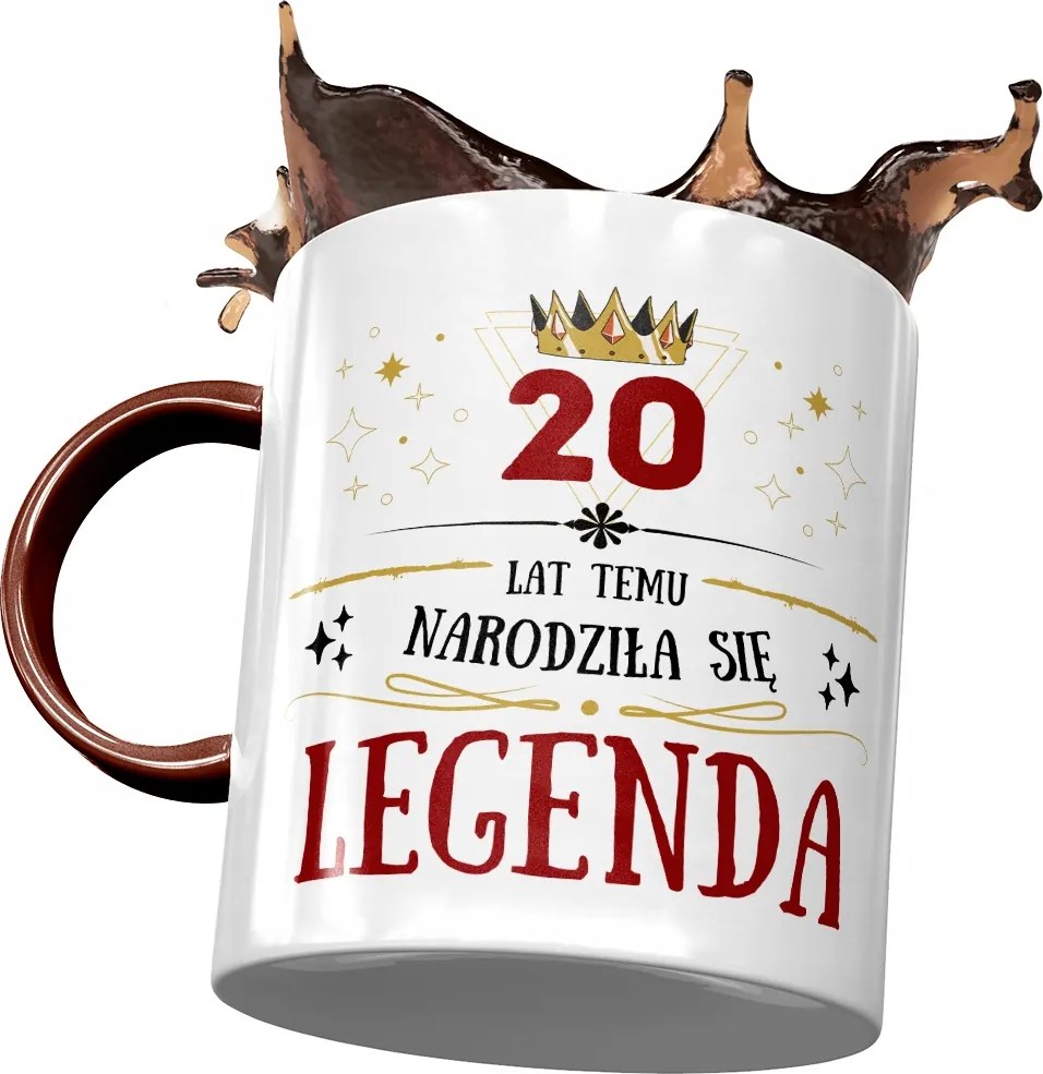 Bordó Bögre Születésnapra 20 20. 20. Ajándék Nyomtatott Fotóval