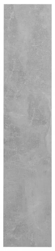 2 db betonszürke fali cipősszekrény 60 x 18 x 90 cm