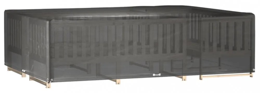 2 db téglalap alakú kerti bútorhuzat 16 fűzőlyukkal 300x200x75