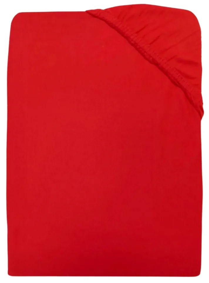 Ágynemű jersey piros TiaHome - 200x220cm