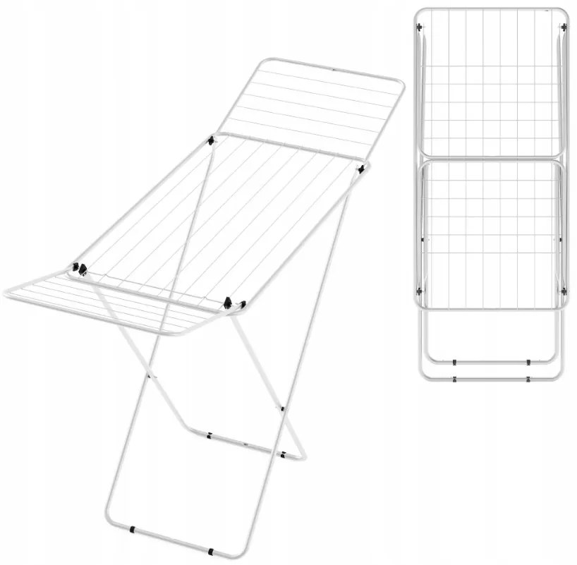 Erga Model 101, ruhaszárító 177x54x91 cm, fehér, ERG-SEP-10SUSSTMOD101