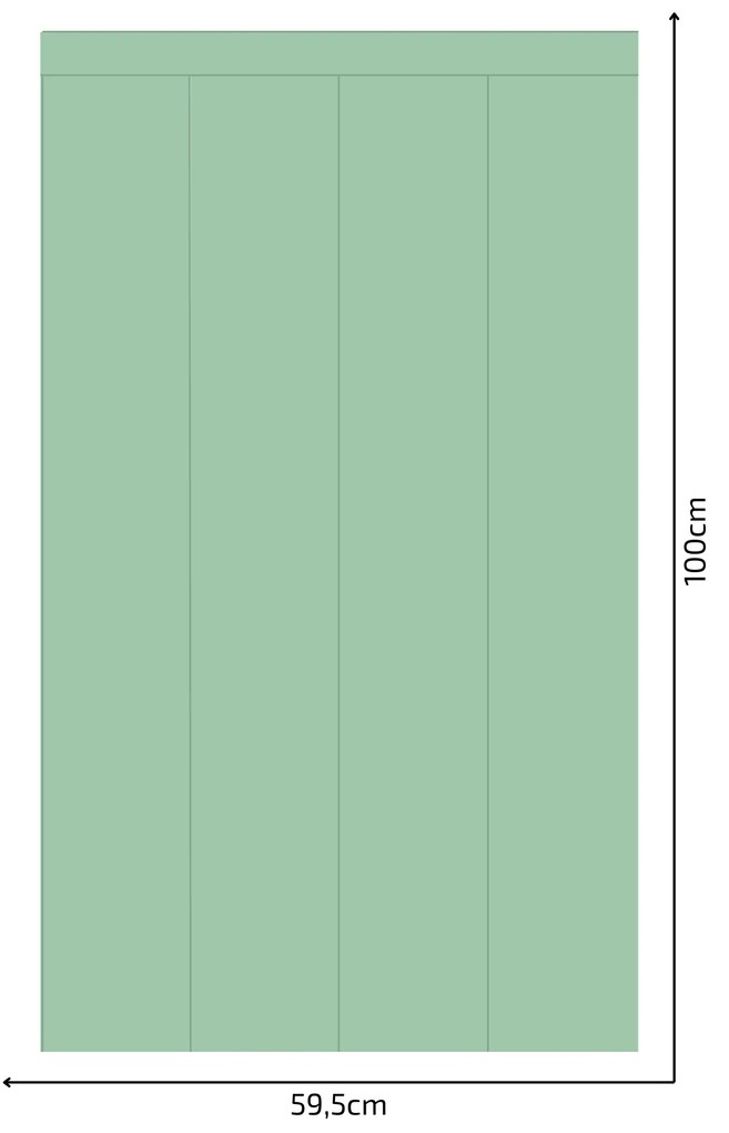 PIPPER. Textil öntapadó tapéta - Egy téglalap - Menta színű Méret: 100cm, Szín: Kombináció