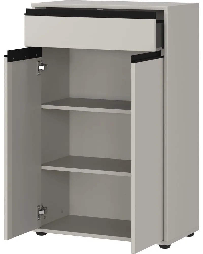 Szürke magas fürdőszoba szekrény 63x98 cm Lemont – Germania