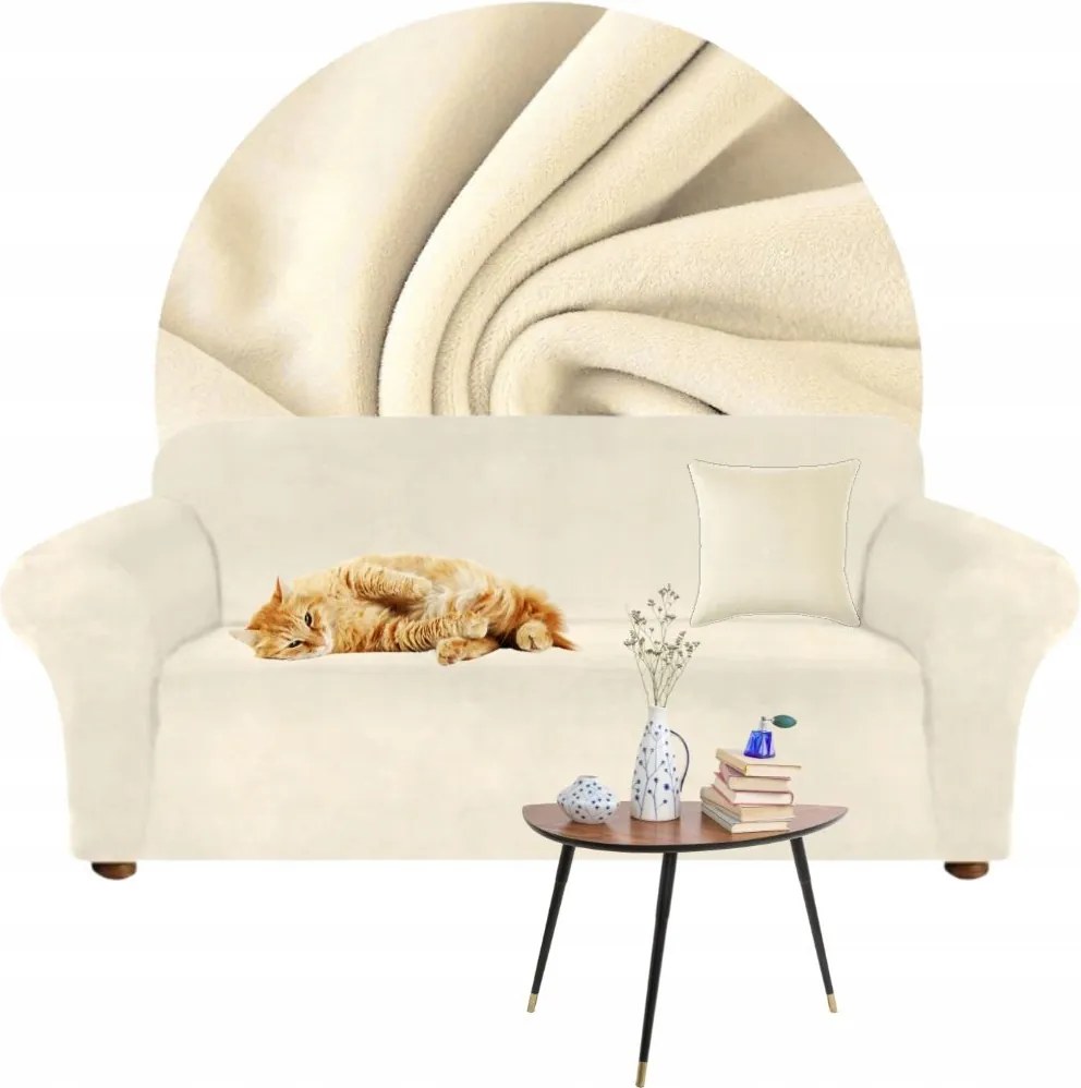 Kanapé Huzat Sarok Elasztikus Velúr Plüss Oeko Tex 235-300 K