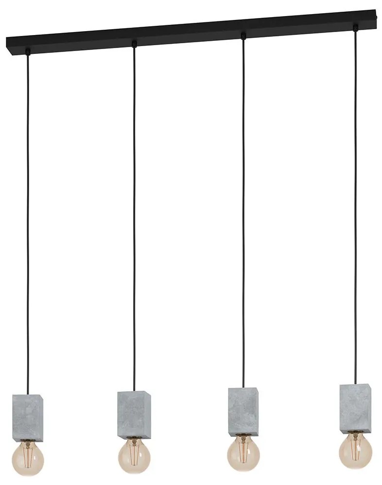 Eglo 43598 - Csillár zsinóron PRESTWICK 4xE27/40W/230V