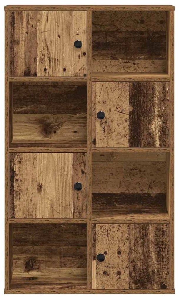 antik fa színű szerelt fa könyvespolc 60x24x101,5 cm