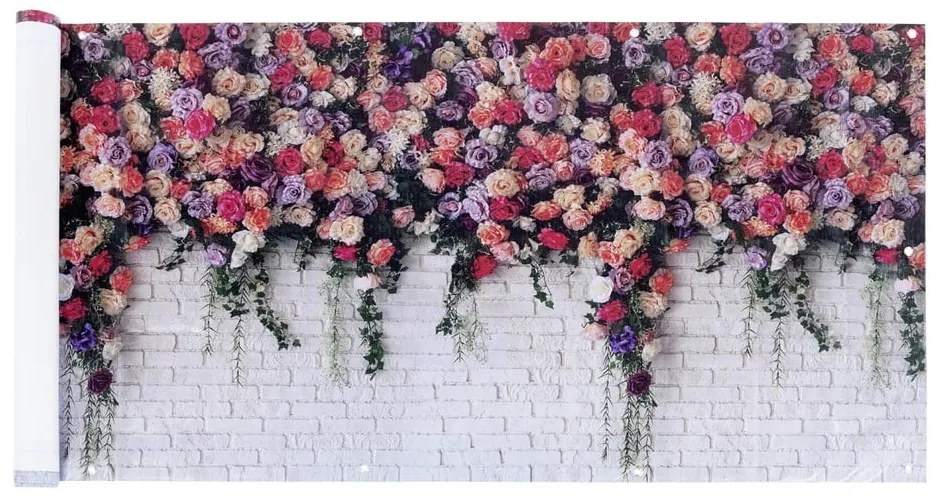 Műanyag belátásgátló erkélyre 500x85 cm Roses - Maximex