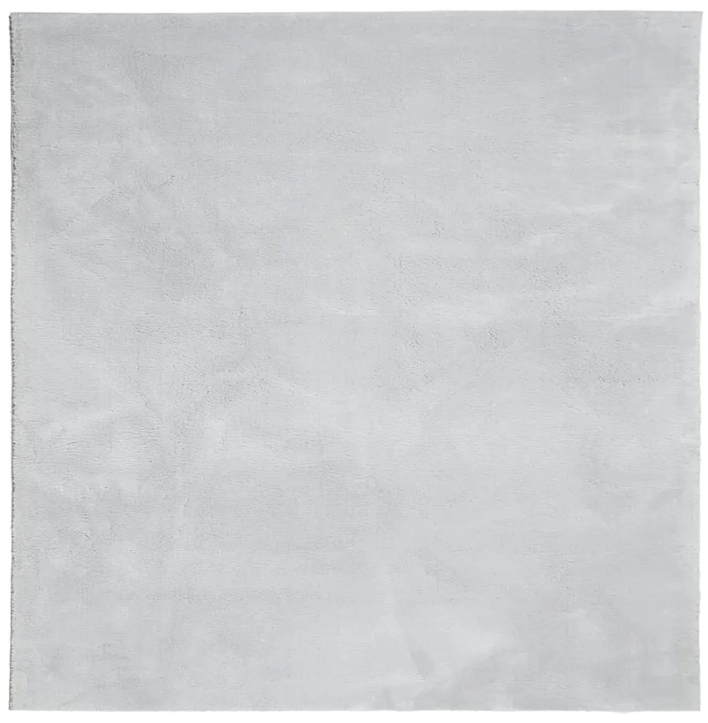 HUARTE szürke rövid szálú puha és mosható szőnyeg 200 x 200 cm