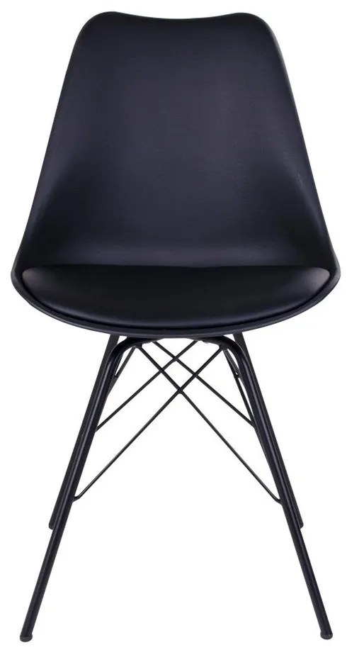 Fekete étkezőszék szett 2 db-os Oslo – House Nordic