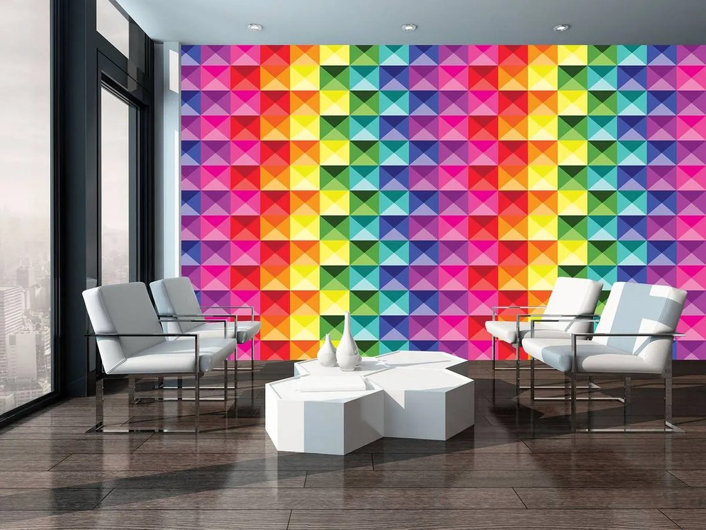 Fotótapéta - Színes kockák (152,5x104 cm)