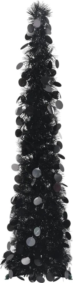 vidaXL fekete pop-up PET műkarácsonyfa 120 cm