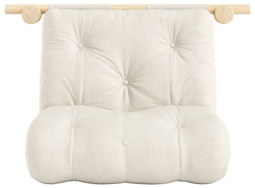 Natúr színű len fotel Hooked – Karup Design