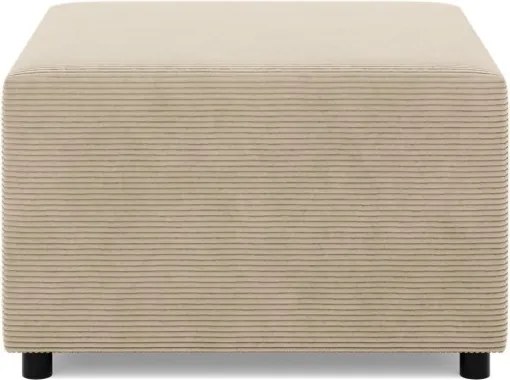 Zeus puff, kordbársony, 70x70, bézs