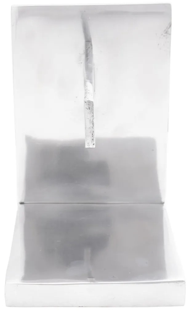 Könyvtámaszok 2 db Ezüst 11x14x17,5 cm Alumínium Fűrészelve