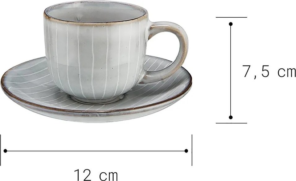 HENLEY espresso csésze, csészealjjal 90ml