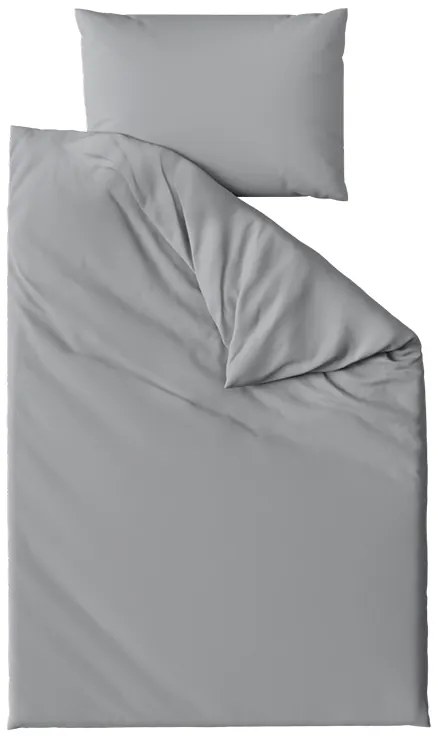 Lux szürke gombos pamut ágyneműhuzat