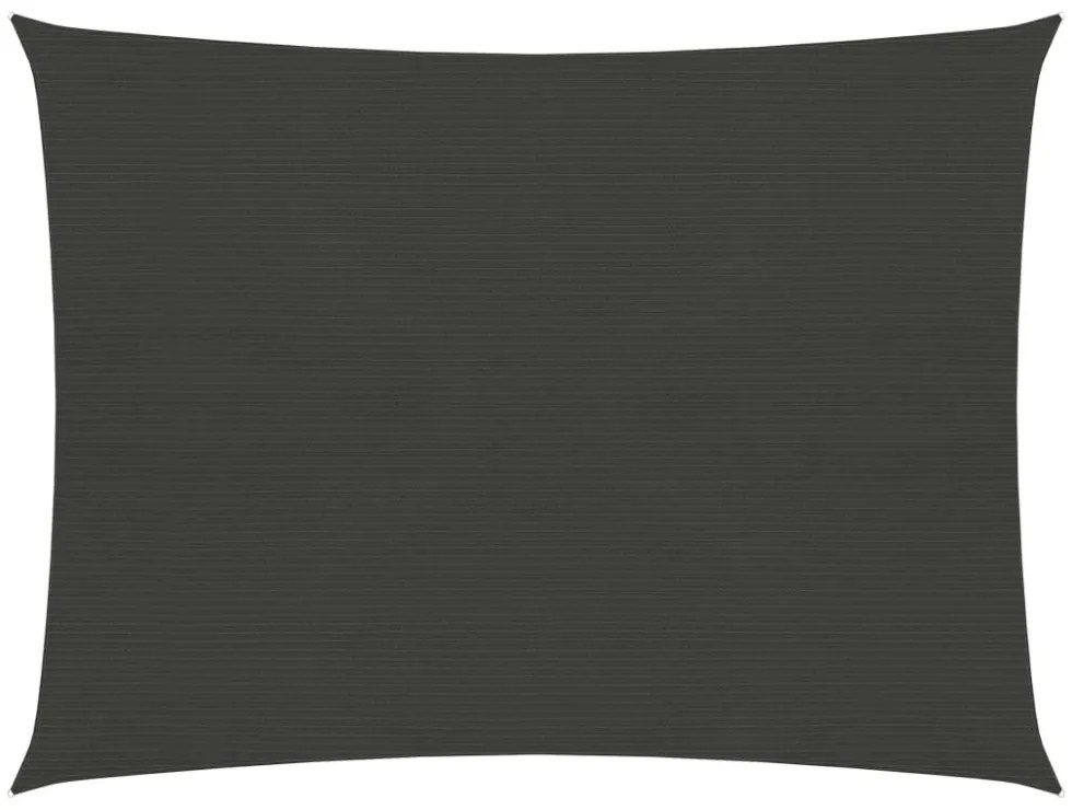 antracitszürke HDPE napvitorla 160 g/m² 2 x 2,5 m
