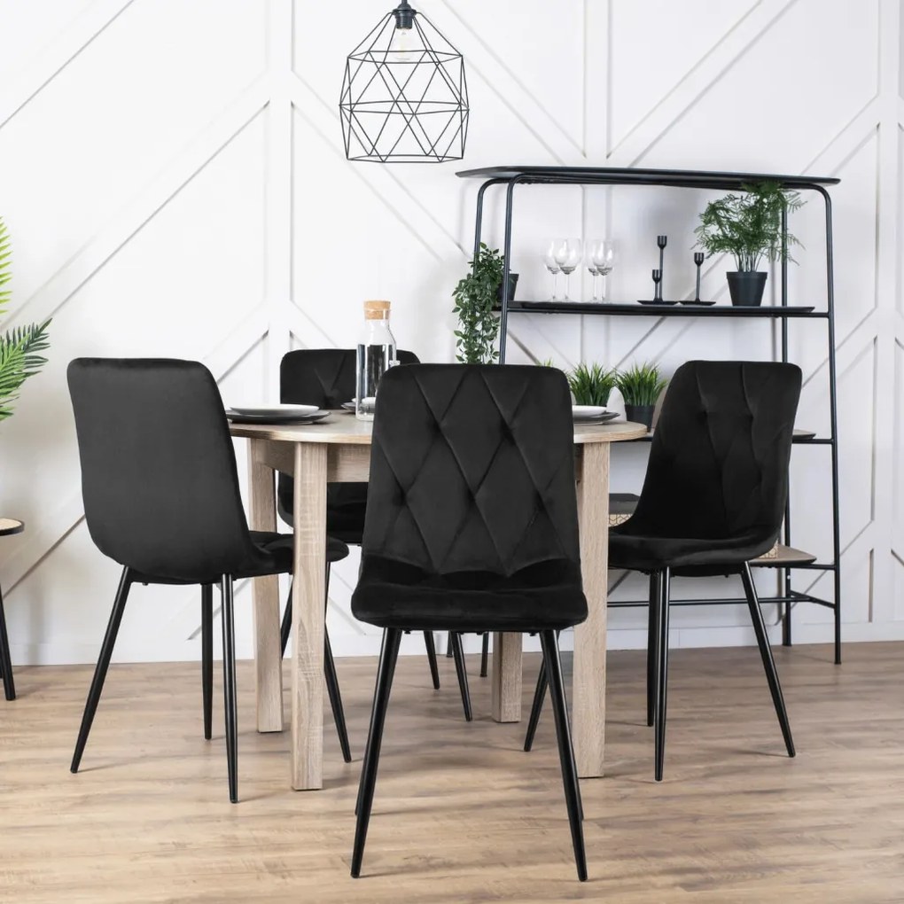 Bővíthető Étkezőasztal Kézműves Sonoma Tölgy Színben. HARRY 102-142 cm