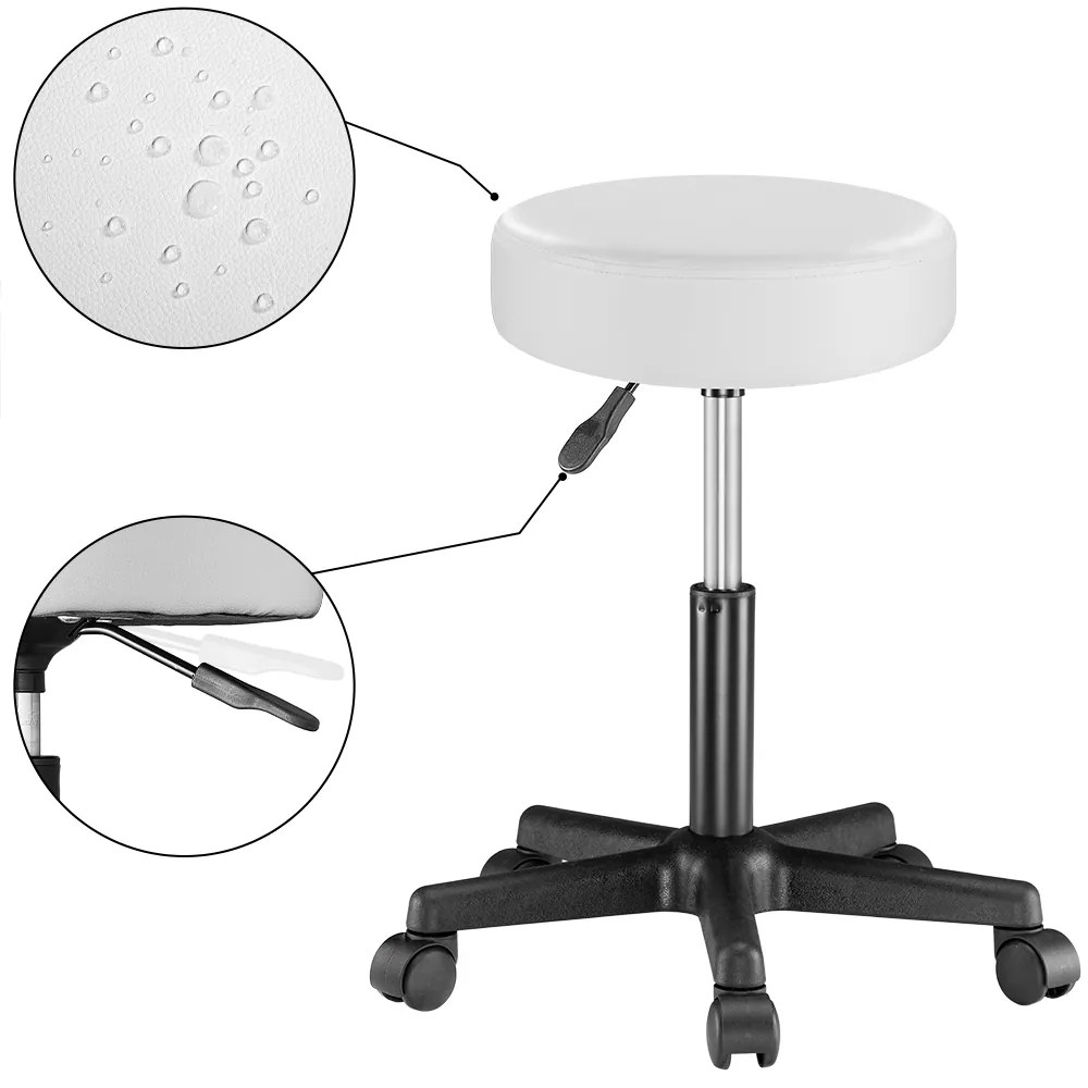 Casaria® Görgős szék - fehér