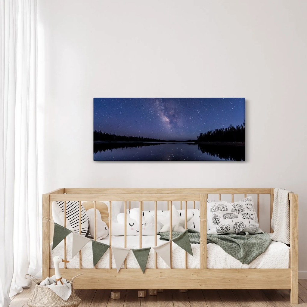 Az éjszakai égbolt képe (120x50 cm)