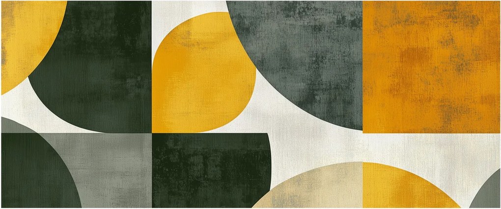 Kép - Olívazöld absztrakció (120x50 cm)