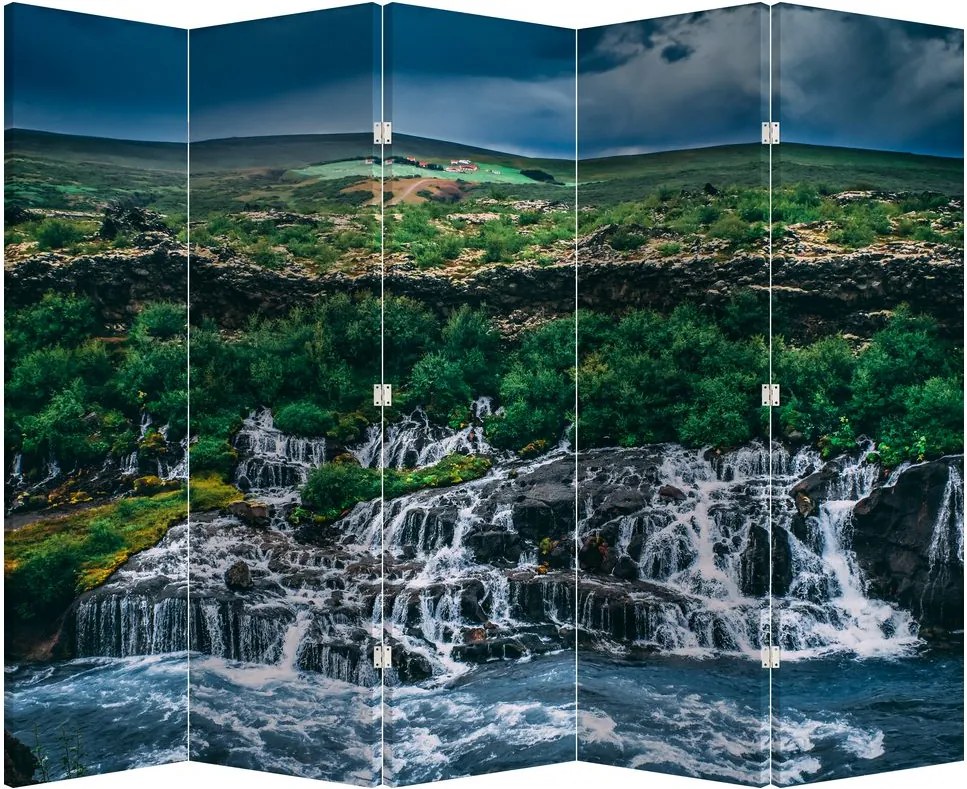Paraván - Vízesések a természetben (210x170 cm)