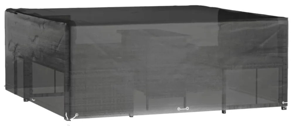 négyzet alakú kerti bútorhuzat 16 fűzőlyukkal 250 x 250 x 90 cm