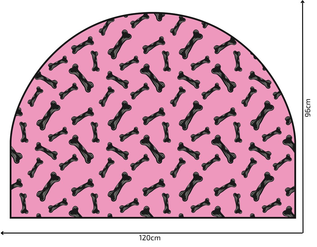 PIPPER. Védő textil falmatrica – Ív – Csontocskák Méret: 120x96cm, Indíték: név nélkül