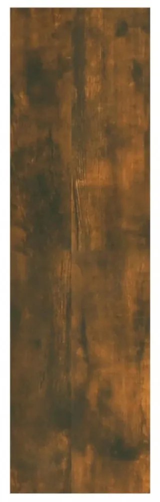 füstös tölgy színű szerelt fa fali polc 75x16x55 cm
