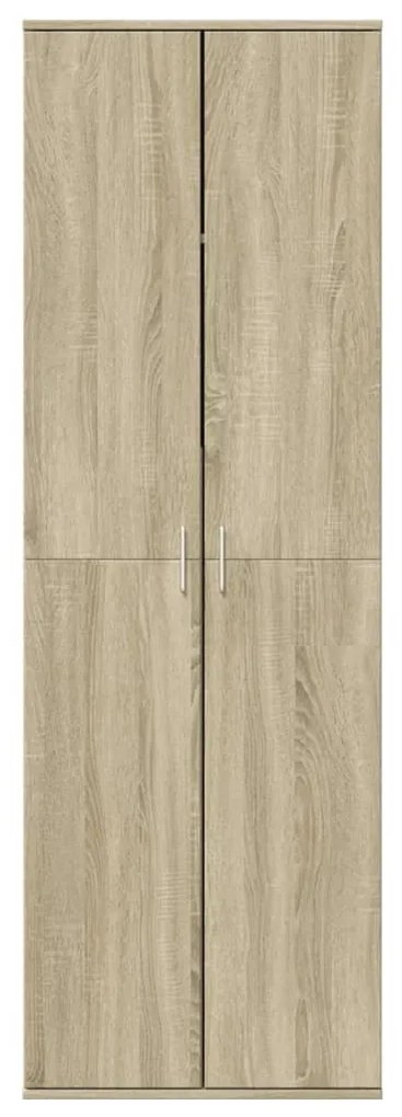 sonoma tölgy színű szerelt fa magasszekrény 60 x 35 x 180 cm