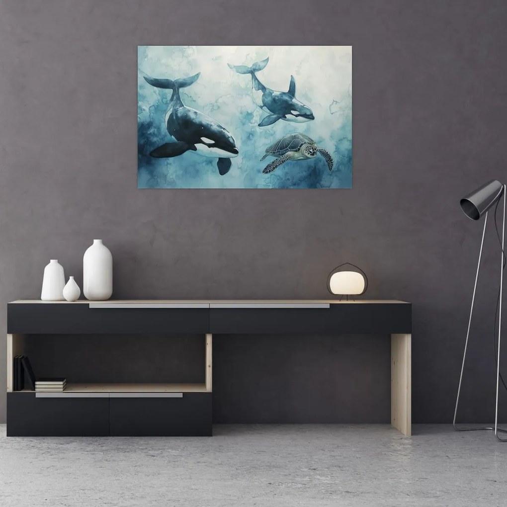 Kép - Víz alatti festmény (90x60 cm)