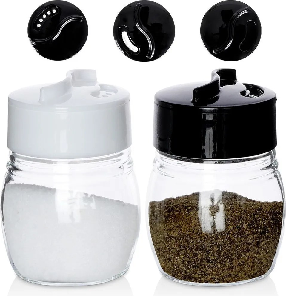 Só-bors készlet só-borsszóró üveg fűszertartó