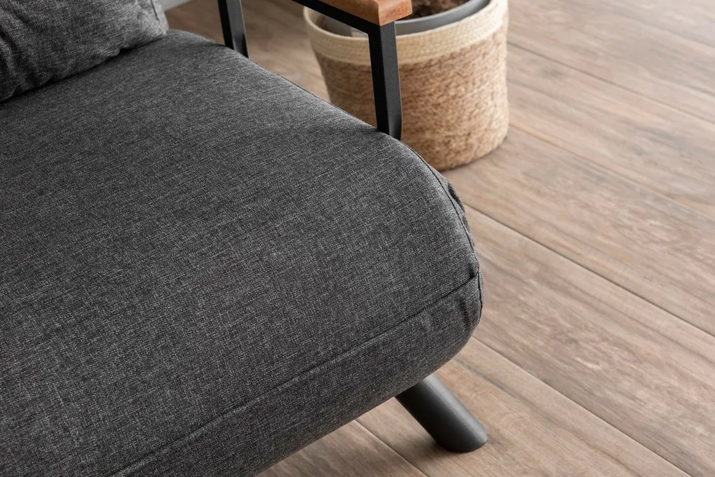 Sando 2 Dark Grey kinyitható kanapé