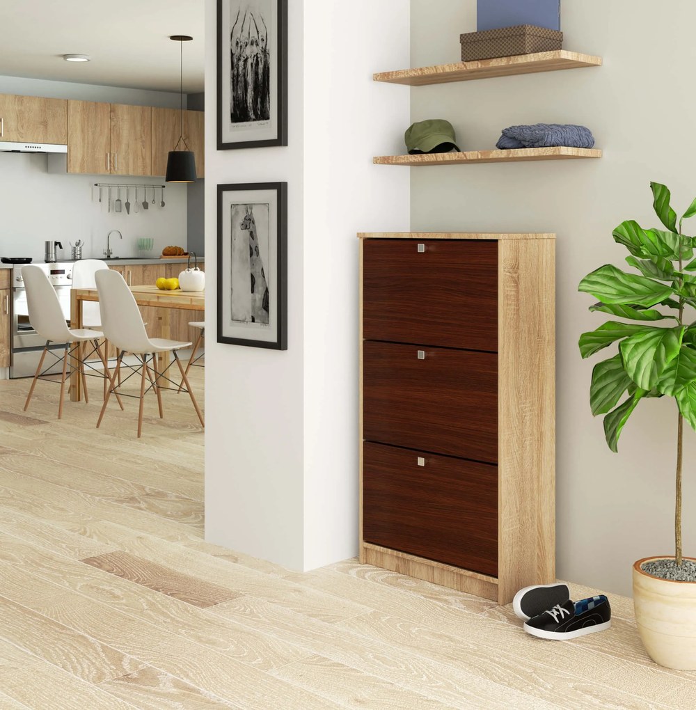 Cipőtároló Satori (szonoma tölgy + wenge). 1069957