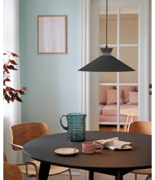 Nordlux - Csillár zsinóron DIAL 1xE27/40W/230V átm. 45 cm fekete