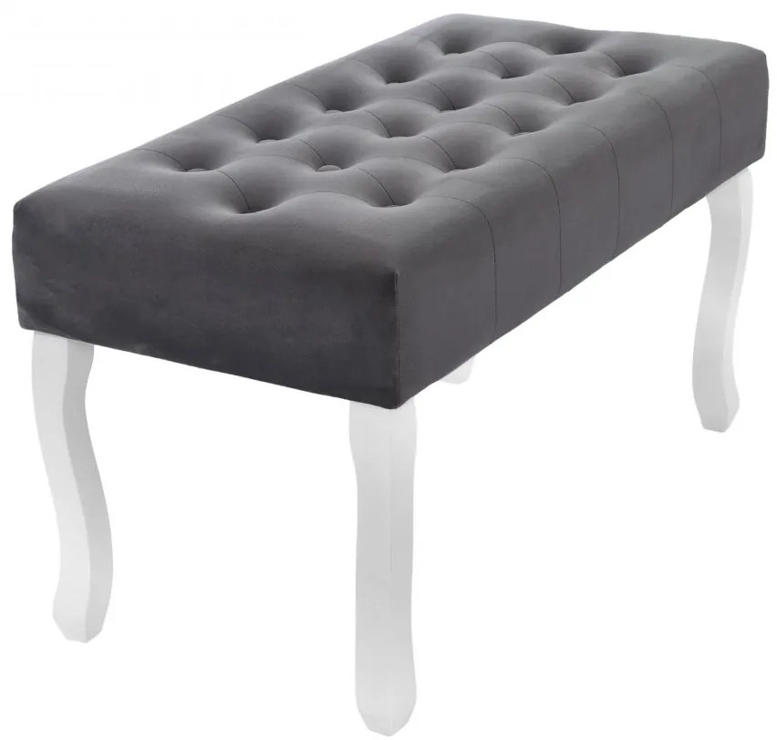 Stílusos ülőke előszobába szürke 80 cm